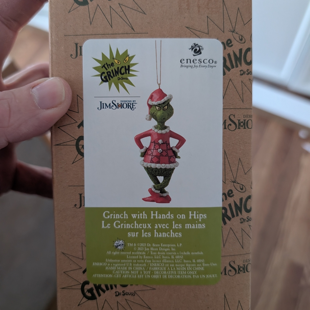 Jim Shore Grinch Figurine with Hands on Hips